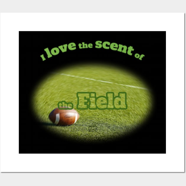 Football in the field Wall Art by Cavaleyn Designs